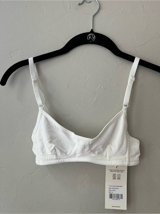 MATE the Label Other - MATE THE LABEL TENCEL COMFORT WIRELESS BRALETTE IN TRUE WHITE XS M L